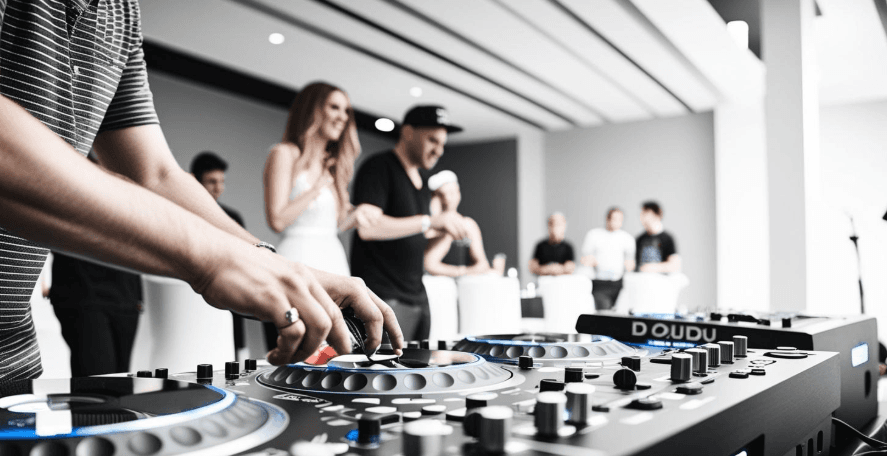 DJ Studio Background